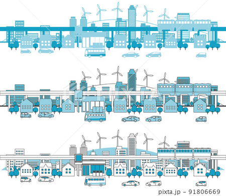 高層ビル 大都市 背景素材 高層ビル 大都市 背景素材 91806669