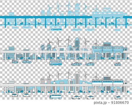 摩天大樓大城市背景素材 摩天大樓大城市背景素材 91806670