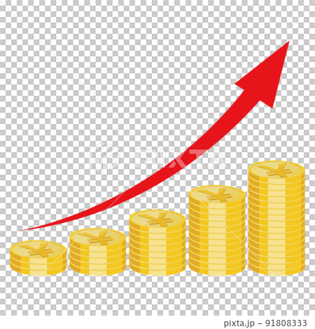 投資運用　金融イメージ素材 91808333