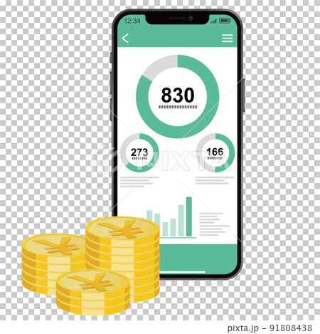 投資運用 金融イメージ素材 投資運用 金融イメージ素材 91808438