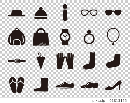 時尚圖標 set_black solid 91813133