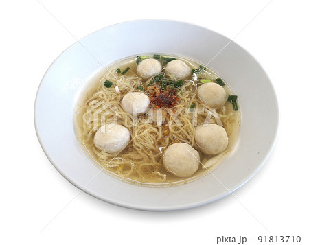 Noodles in the Thailand isolated on white background Noodles in the Thailand isolated on white background 91813710