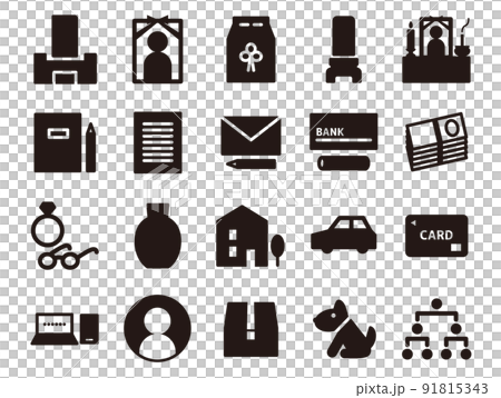 End of life_pictogram_black solid 91815343