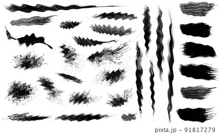 vector ink brush big set vector ink brush big set 91817279