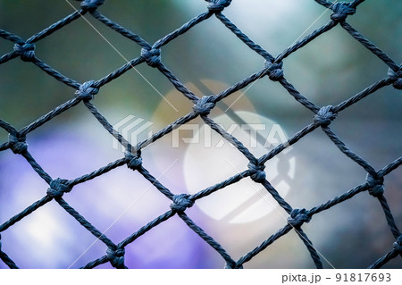 football goal net with blur background football goal net with blur background 91817693