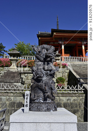 清水寺 浮雲青龍像と西門 清水寺 浮雲青龍像と西門 91820976
