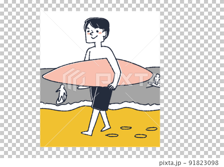 喜歡衝浪的男士 喜歡夏日休閒的男士 91823098