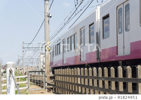 電車　走行 91824951