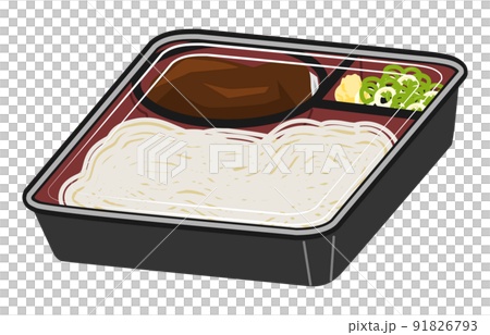 塑料容器中的紮魯烏冬面 91826793