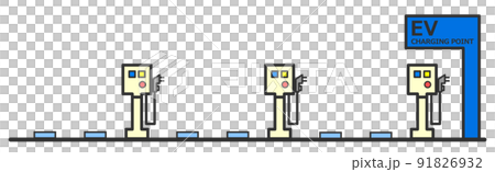 為電動汽車充電的EV充電設備圖解 91826932