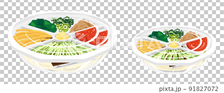 プラスチック容器のぶっかけそうめんのセット 91827072