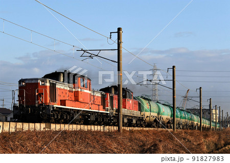 DD51 853号機（5263レ）関西本線・富田浜～四日市 91827983