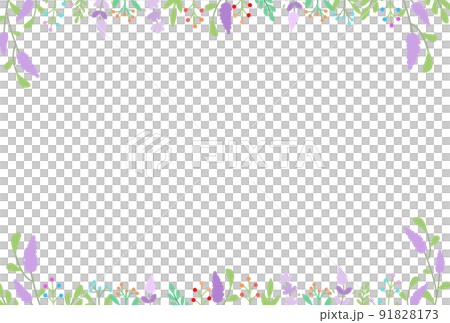 Scandinavian style lavender frame postcard 91828173