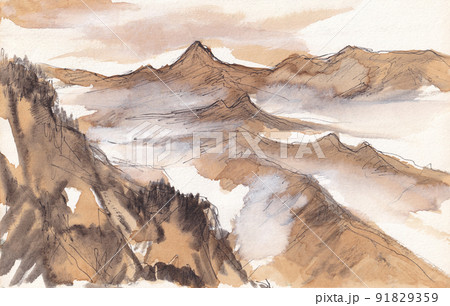 金城山から望む大源太山【谷川連峰】 金城山から望む大源太山【谷川連峰】 91829359