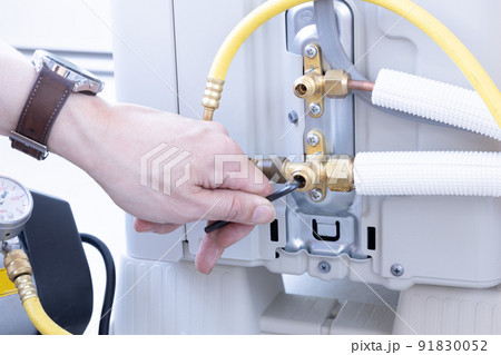 エアコンの真空引き エアコンの真空引き 91830052