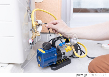 エアコンの真空引き エアコンの真空引き 91830058