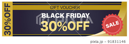 30%offのブラックフライデー用クーポン(ベクター) 30%offのブラックフライデー用クーポン(ベクター) 91831146