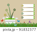 Ecological infographics template vector. 91832377