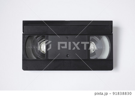 ビデオテープ、VHS【白背景】 91838830