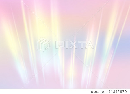 Rainbow prism flare lens realistic effect. Vector illustration of light refraction texture 91842870