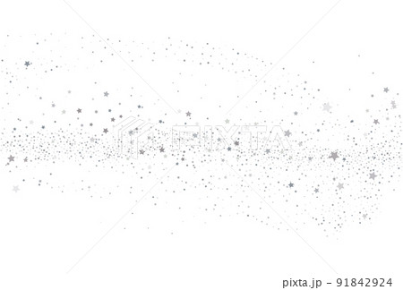 Light silver glitter confetti background. White festive texture. 91842924