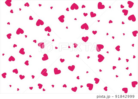 Red heart background. Love confetti background 91842999