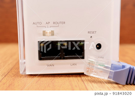 無線LANルーター　LANケーブル差込口 91843020
