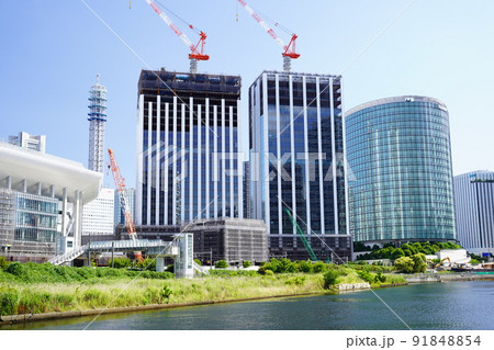 横浜　建設中のみなとみらいの商業施設 91848854