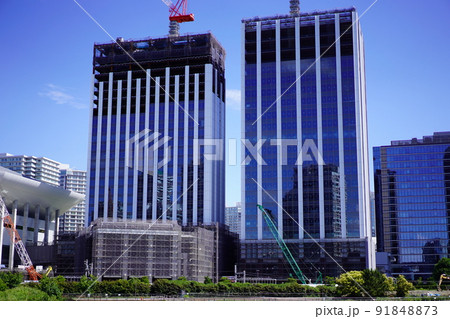 横浜　建設中のみなとみらいの商業施設 91848873