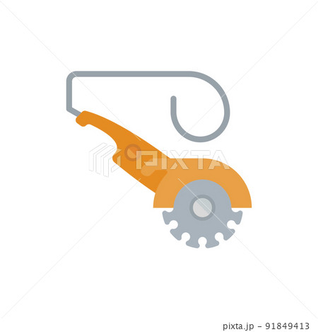 Flat Illustration of a Stonecutter Flat Illustration of a Stonecutter 91849413