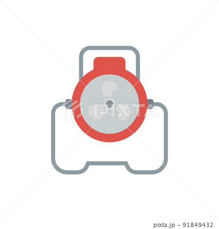 Flat Illustration of a Blower Flat Illustration of a Blower 91849432