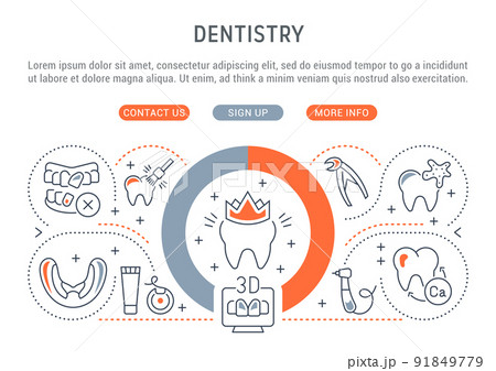 Vector Illustration of Dentistry. Vector Illustration of Dentistry. 91849779