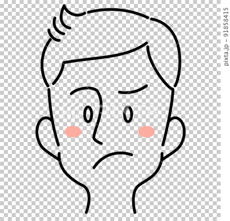 Male student with a troubled face Male student with a troubled face 91858415