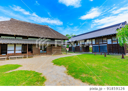 東京 足立区にある足立区立都市農業公園 旧和井田家住宅と長屋門 東京 足立区にある足立区立都市農業公園 旧和井田家住宅と長屋門 91859126