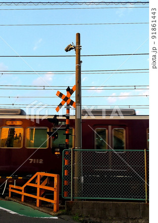 鉄道関連グッズ：鉄道プレート 阪急(阪急電車)踏切標識プレート(当時物