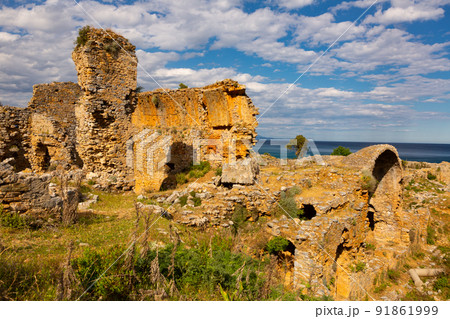 Ruins of basilica in ancient city Anemurium, Turkey Ruins of basilica in ancient city Anemurium, Turkey 91861999