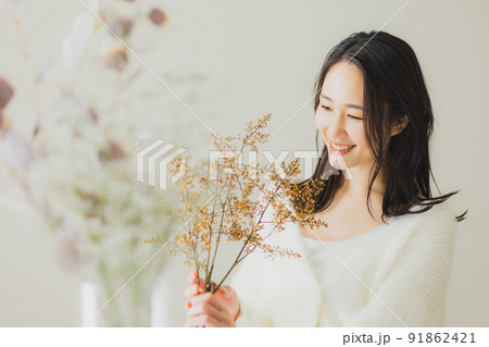 ドライフラワー　女性　 91862421