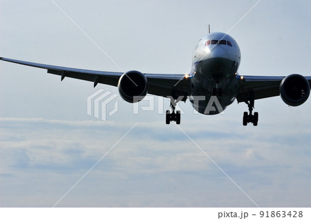 大阪国際空港 離着陸する旅客機 ボーイング787 大阪国際空港 離着陸する旅客機 ボーイング787 91863428