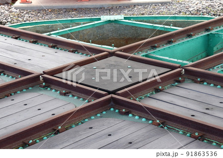 旧国鉄武豊港駅転車台のダイヤモンドクロッシング 91863536