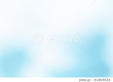 青色系くすみカラーの背景　ふんわりとした　グラデーション　 91864028