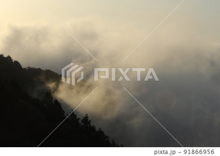 筑波連山足尾山からの雲海 91866956