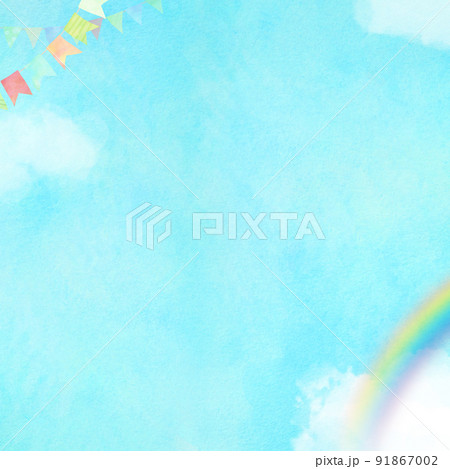 かわいい空の素材 91867002