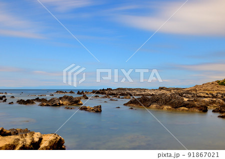 三浦半島 荒崎リアス式海岸の風景 長秒露光撮影 三浦半島 荒崎リアス式海岸の風景 長秒露光撮影 91867021