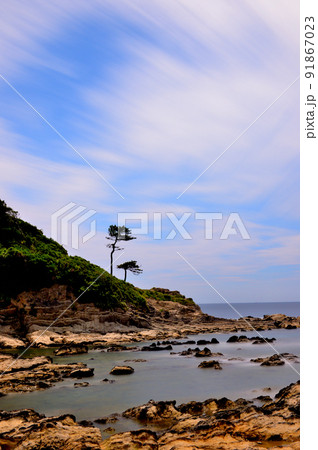三浦半島　荒崎リアス式海岸の風景 長秒露光撮影 91867023