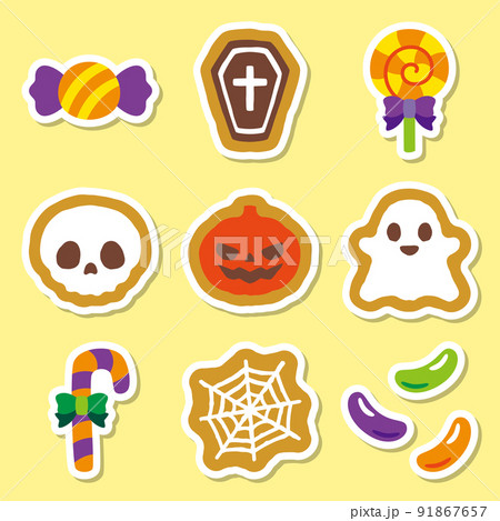 ハロウィン お菓子 セット シール 91867657