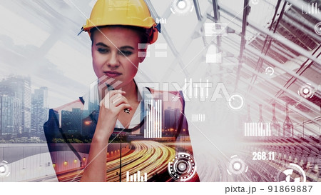 Future building construction and inventive engineering project 91869887