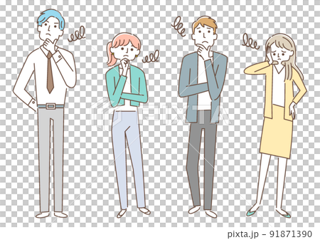 Business_People with troubled faces Business_People with troubled faces 91871390