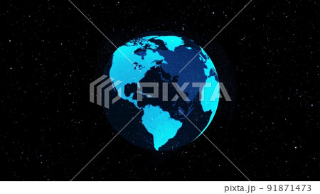 3D Digital orbital earth in cyberspace showing concept of network technology 3D Digital orbital earth in cyberspace showing concept of network technology 91871473
