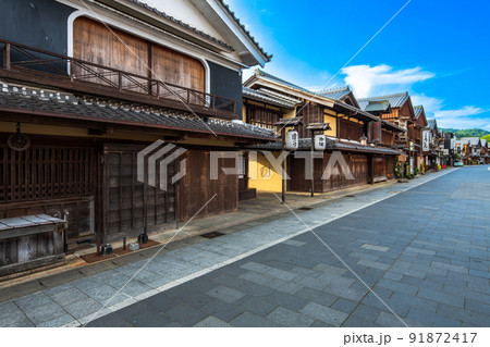 三重県　伊勢神宮参道 91872417