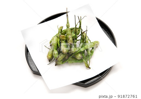 素揚げした紫大根の実、鞘大根 91872761